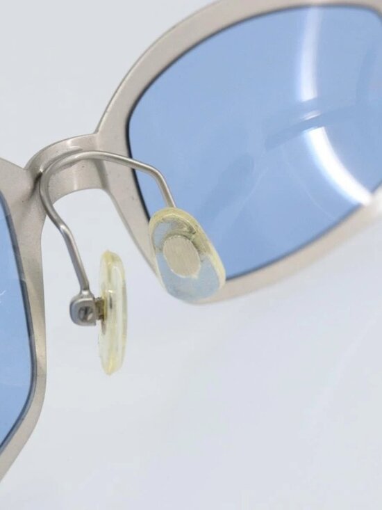 CHANEL Sunglasses metal Blue CC main image 4
